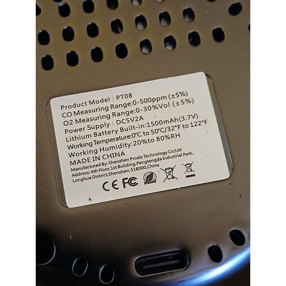 Infora PTO8 - 6-in-1 Portable Air Quality Tester, Real-time Detection F2 - Picture 5 of 7
